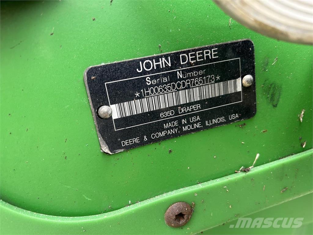 John Deere 635D Kombájn adapterek