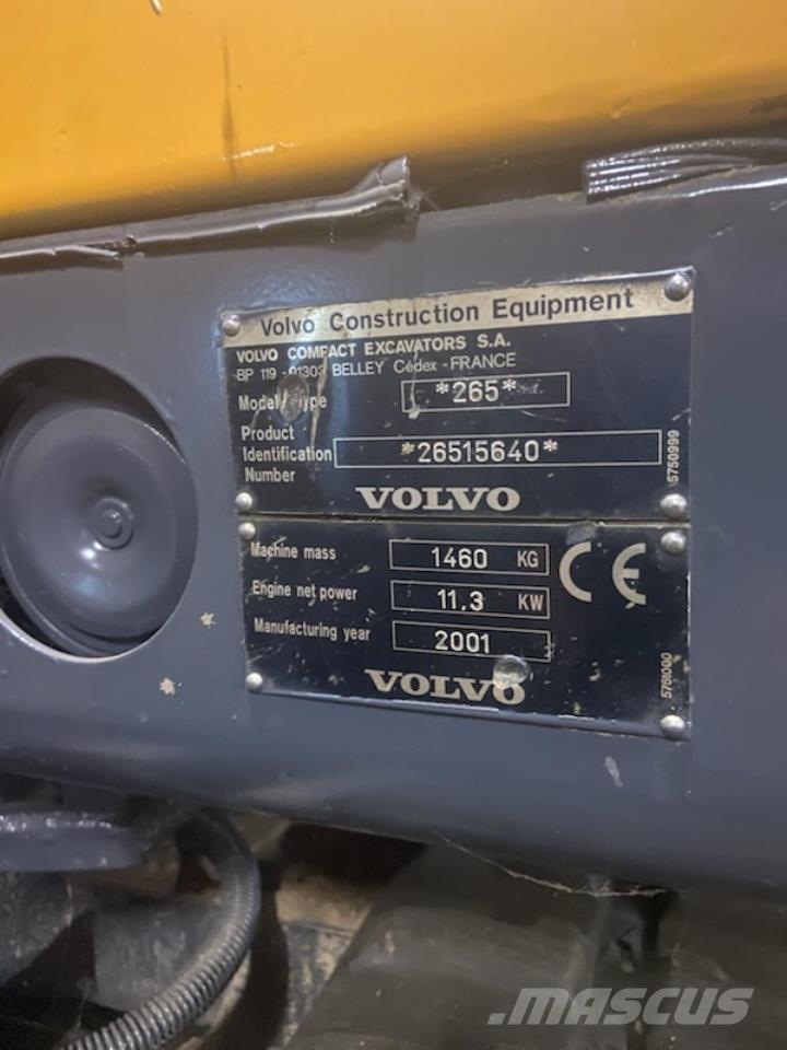 Volvo EC 15 Mini kotrók < 7t