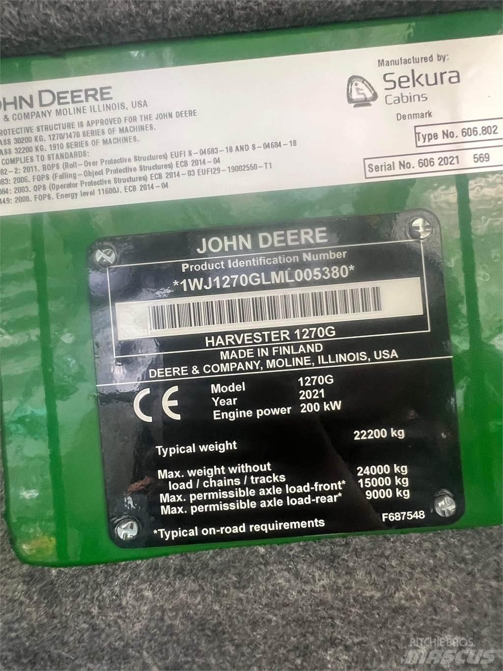John Deere 1270G Betakarítók