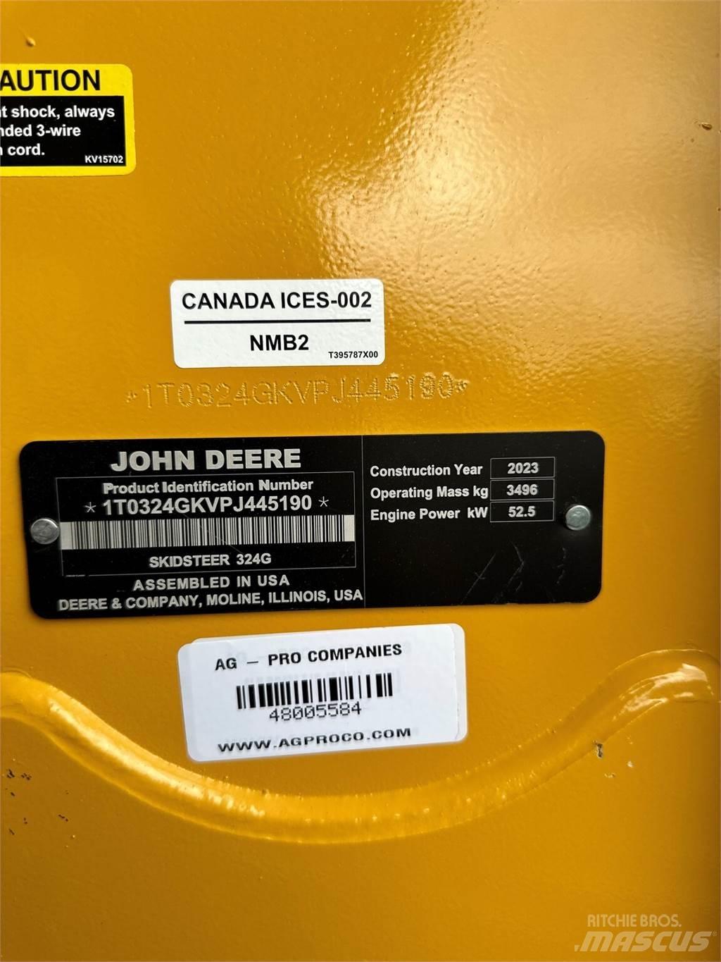 John Deere 324G Kompaktrakodók