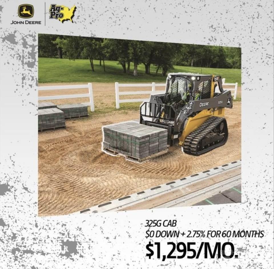John Deere 325G Mini homlokrakodók