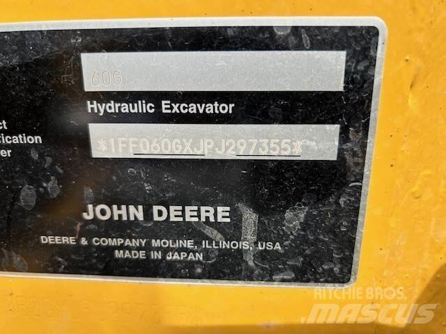 John Deere 60G Mini kotrók < 7t
