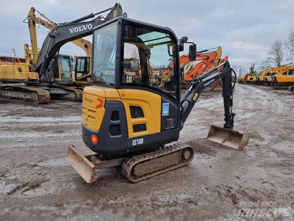 Volvo EC18D Mini kotrók < 7t