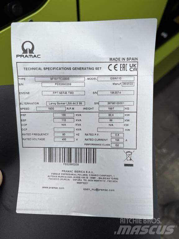 Pramac GSW110 Egyéb Áramfejlesztők