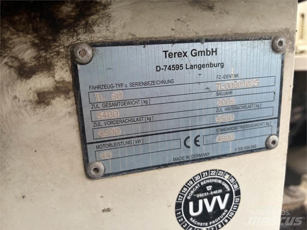 Terex TL 80 Gumikerekes homlokrakodók