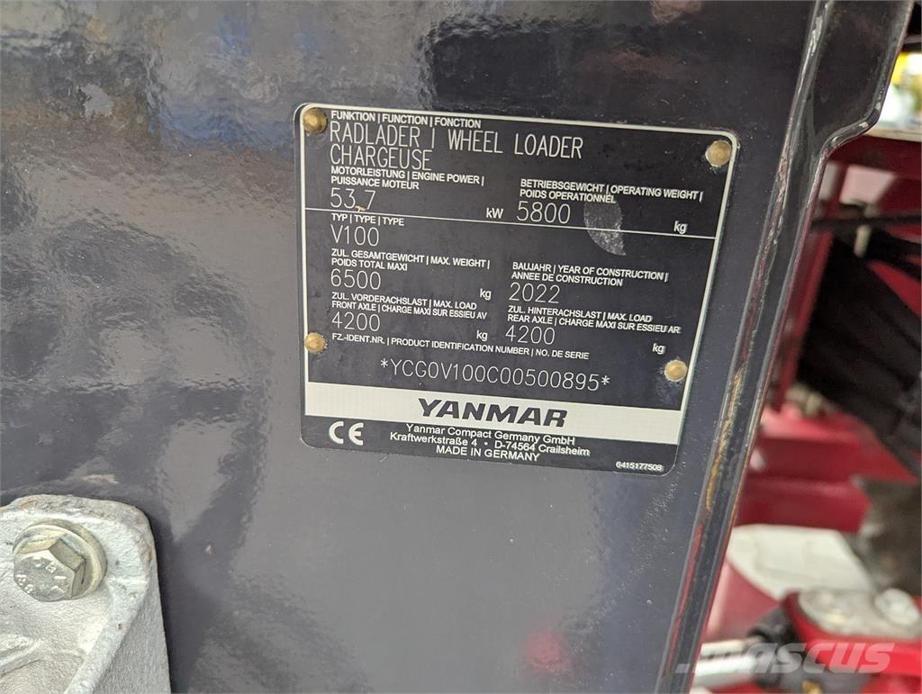 Yanmar V100 Gumikerekes homlokrakodók