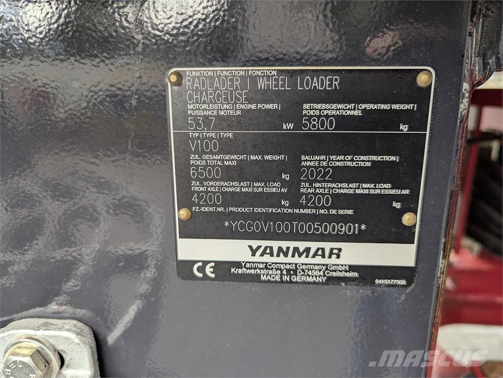 Yanmar V100 Gumikerekes homlokrakodók