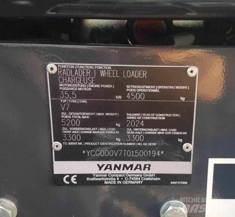 Yanmar V7 HW Gumikerekes homlokrakodók