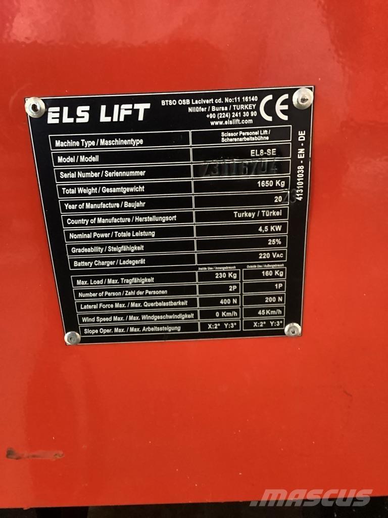ELS LIFT EL8-SE Ollós emelők