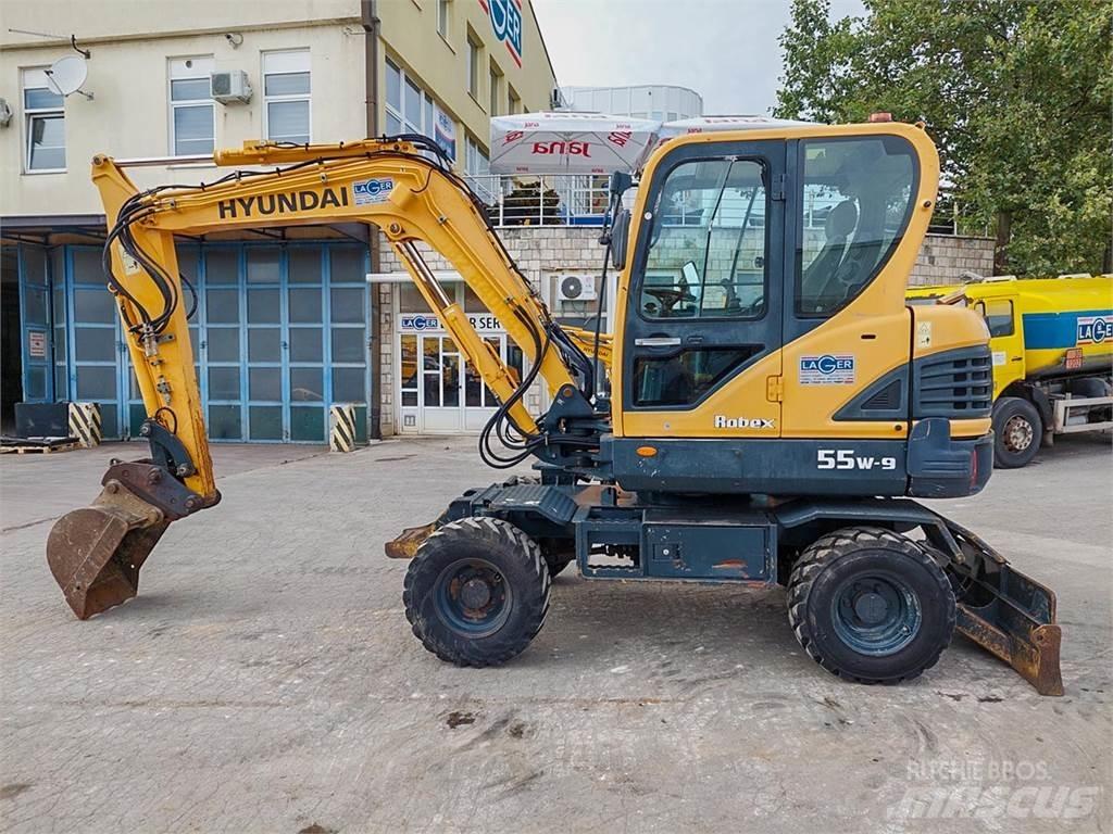 Hyundai R55W-9 Mini kotrók < 7t