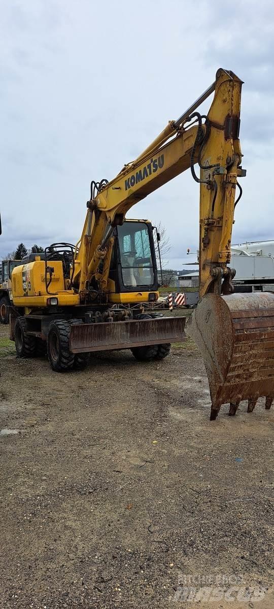 Komatsu PW160-7EO Gumikerekes kotrók