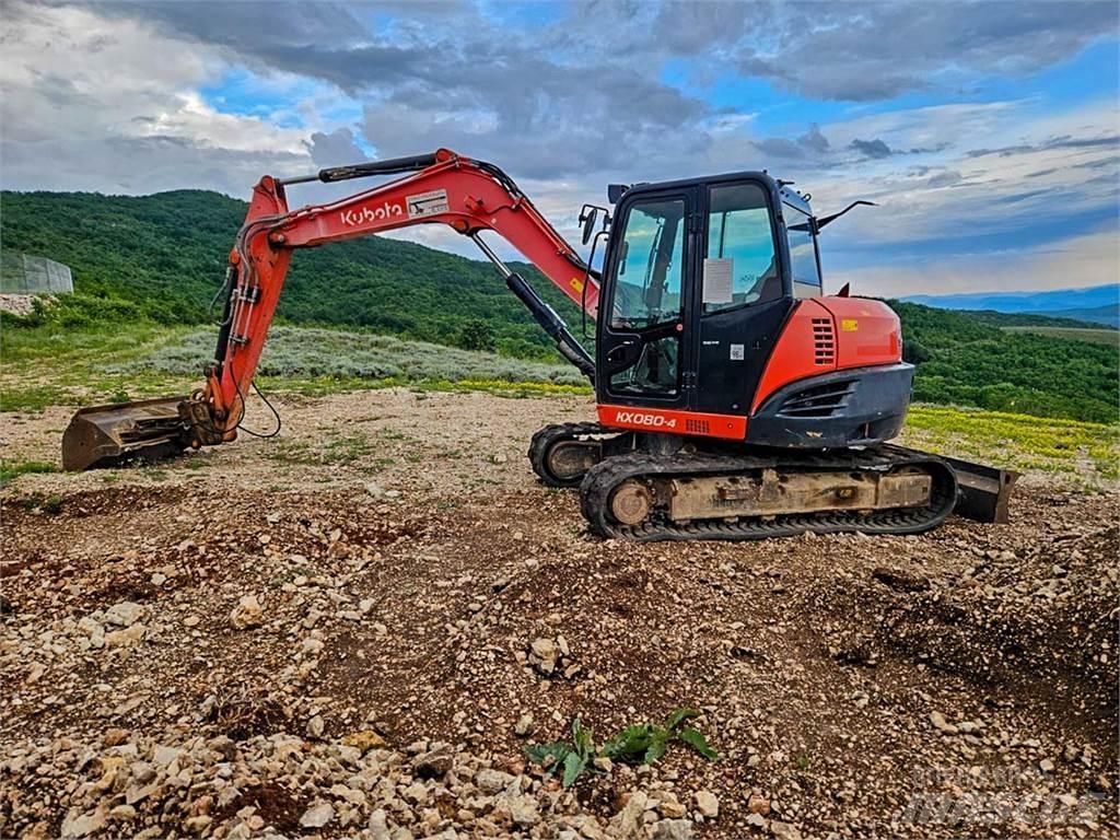 Kubota KX080-4 Mini kotrók < 7t
