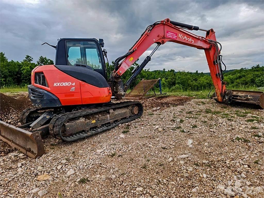 Kubota KX080-4 Mini kotrók < 7t