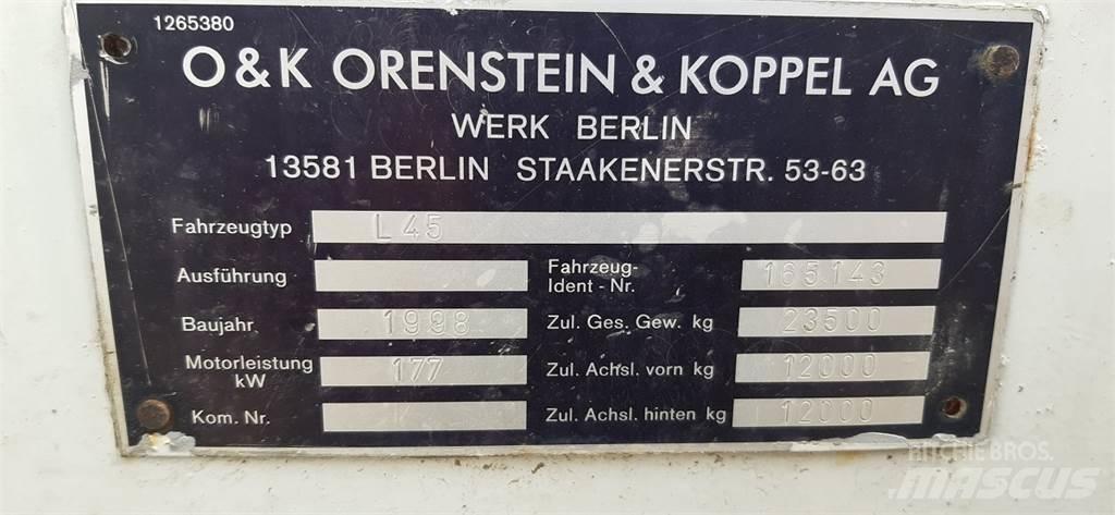 O&K L45 Gumikerekes homlokrakodók
