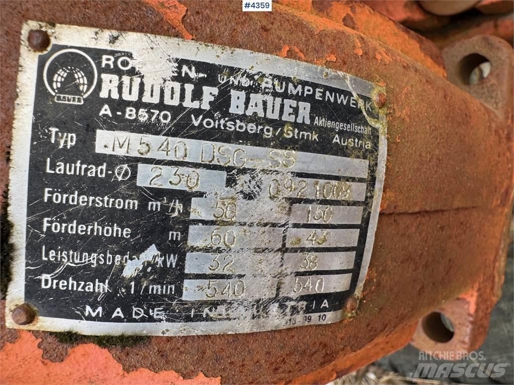 Bauer M540 Poranyag tartályos