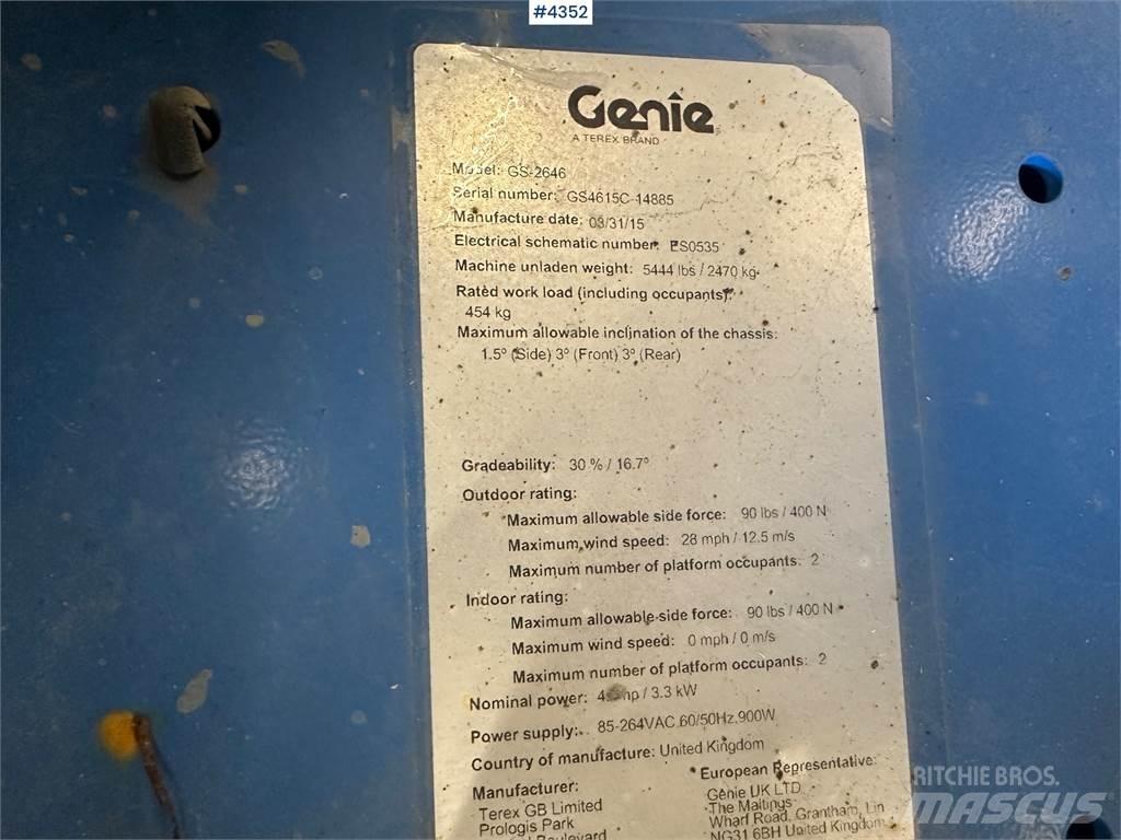 Genie GS-2646 Egyéb felvonók és állványok