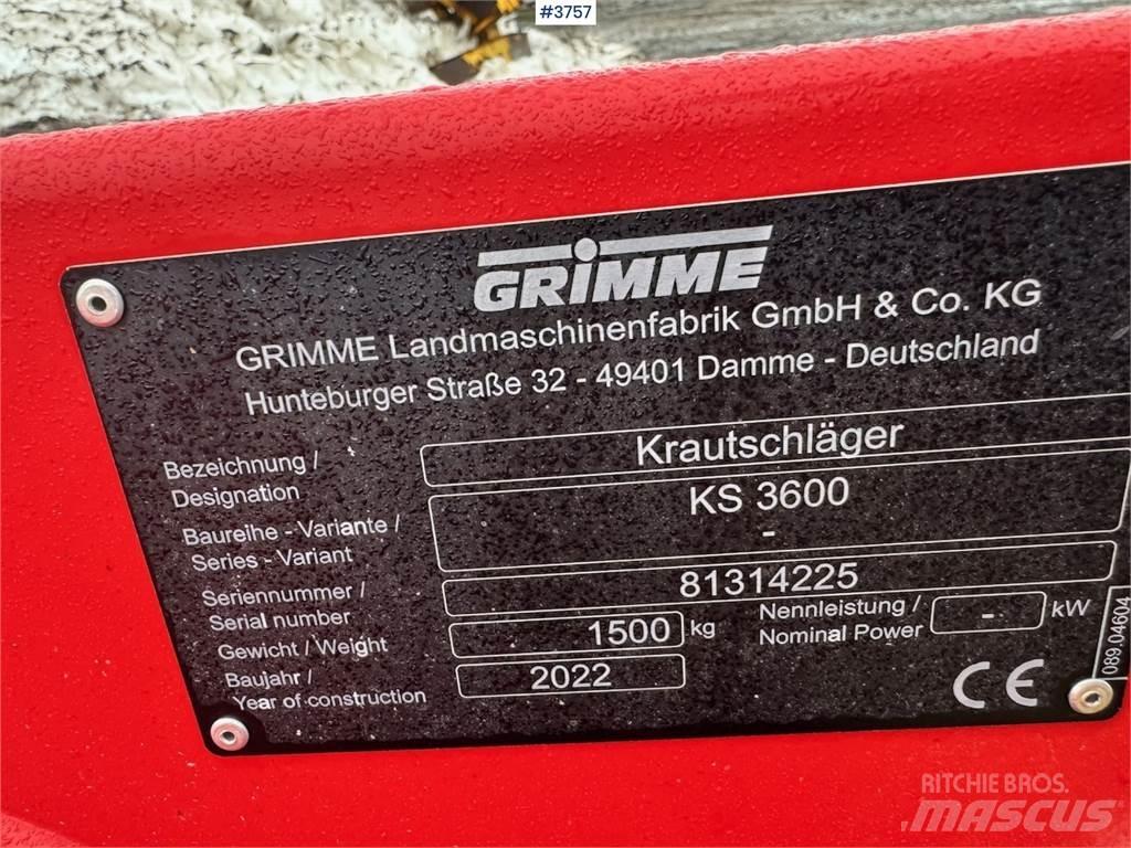 Grimme KS3600 Egyéb alkatrészek