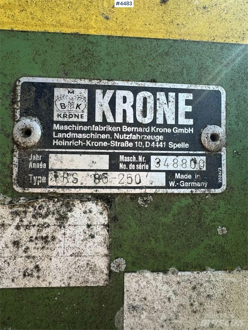 Krone TRS 86 Egyéb talajművelő gépek és berendezések