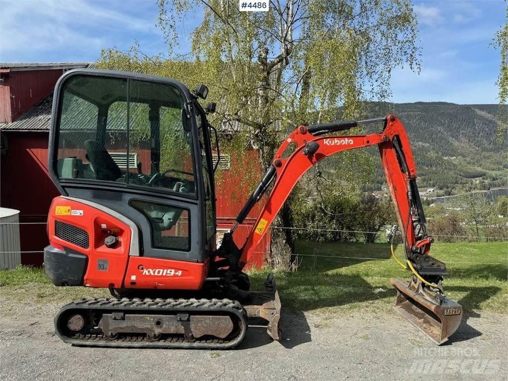Kubota KX019 Lánctalpas kotrók