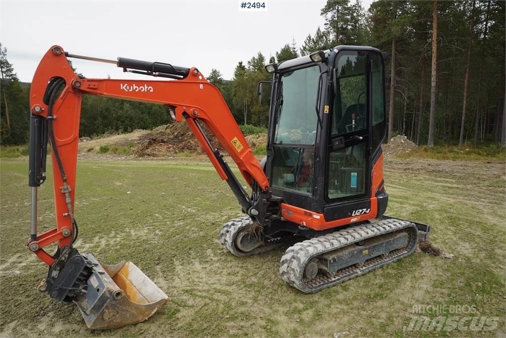 Kubota U27-4 Lánctalpas kotrók