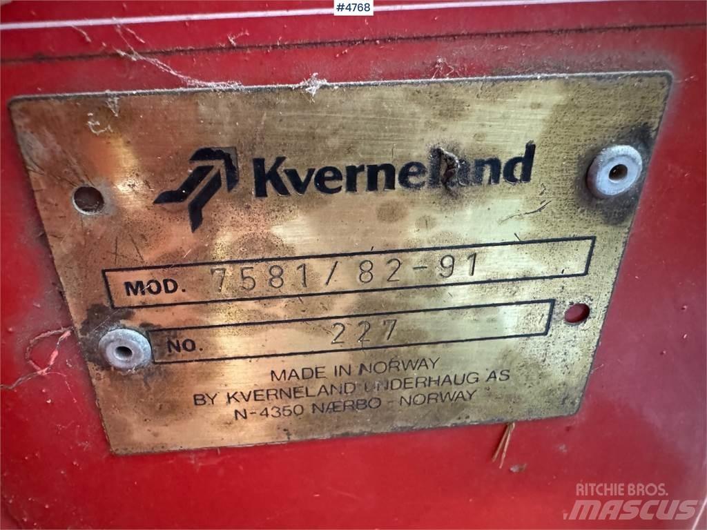 Kverneland 7581 Egyéb betakarító felszerelések