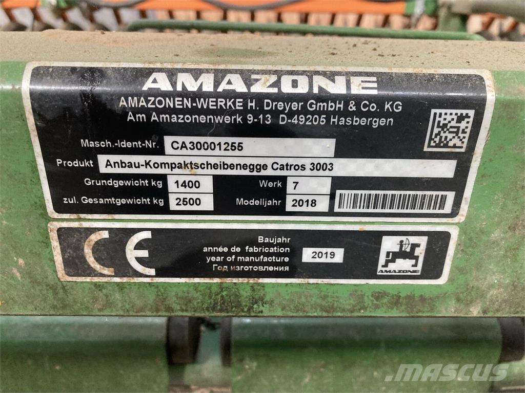 Amazone Catros 3003 Tárcsás boronák