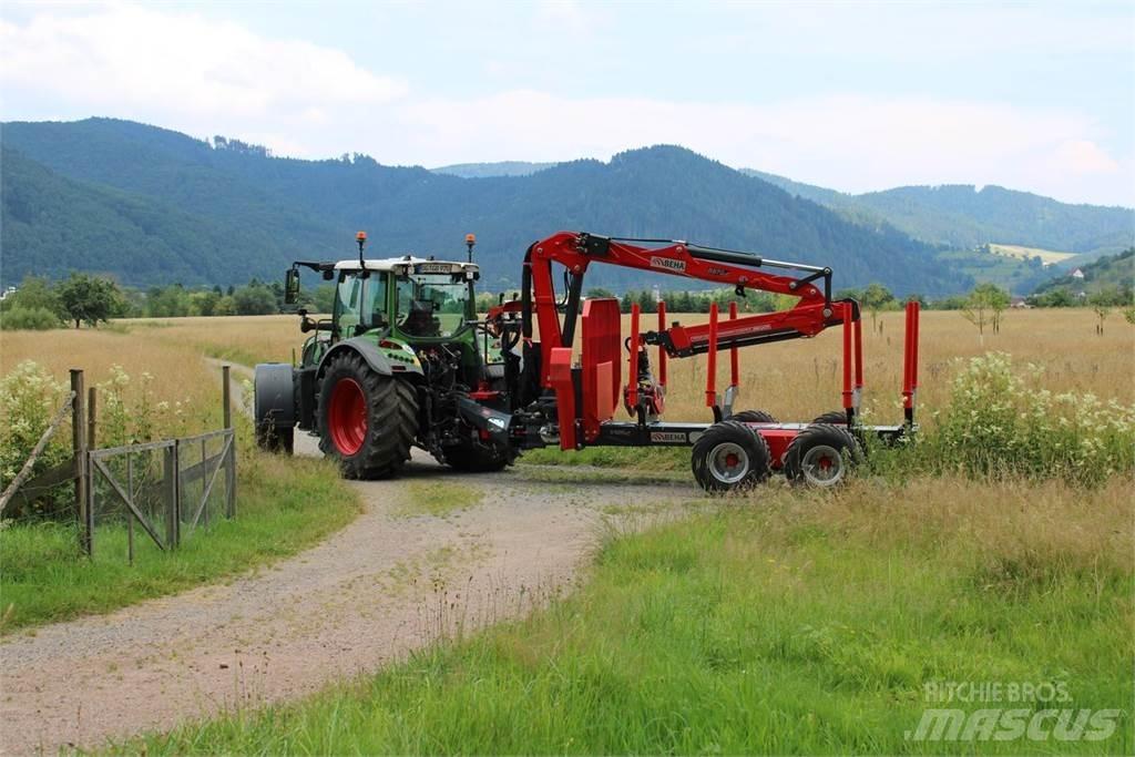 Beha V1200 mit 8870 Erdészeti pótkocsik