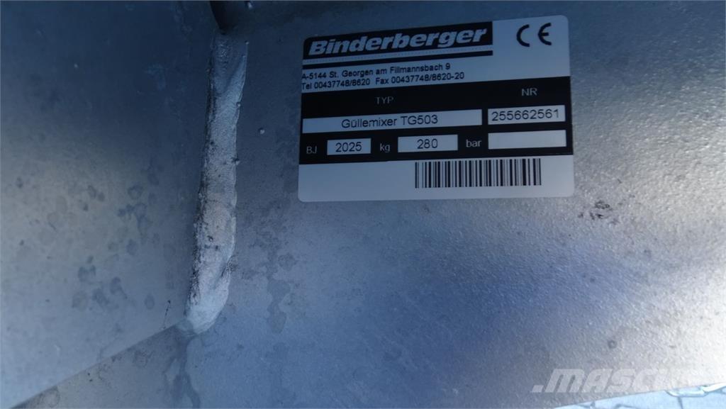 Binderberger T 503 Egyéb trágyázógépek és tartozékok