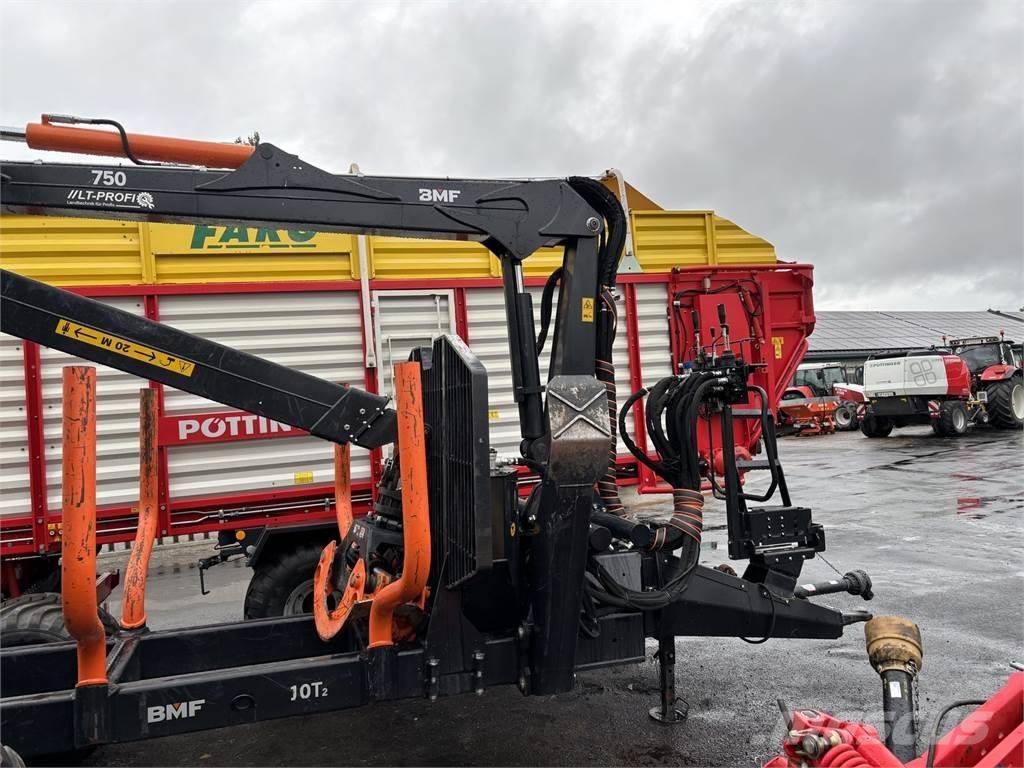 BMF 10T2+750Kran Erdészeti pótkocsik