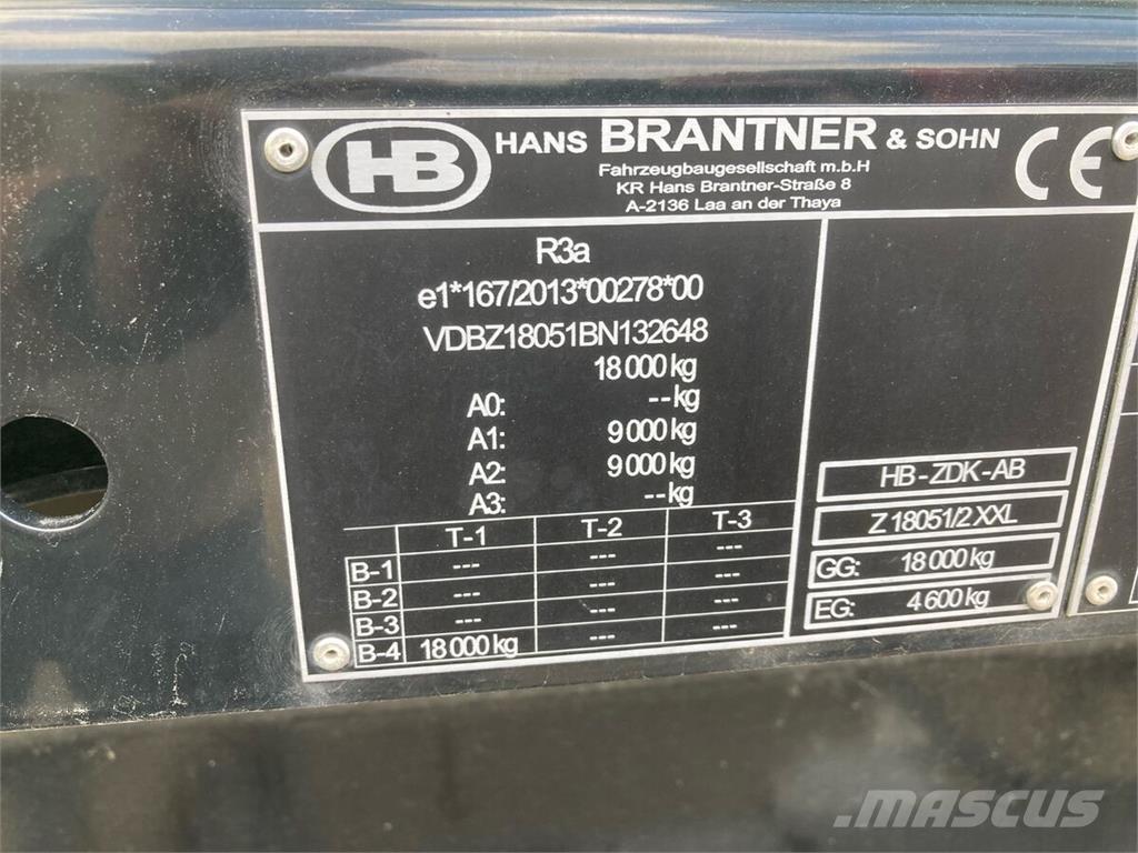 Brantner Z18051/2X Billenő Mezőgazdasági pótkocsik
