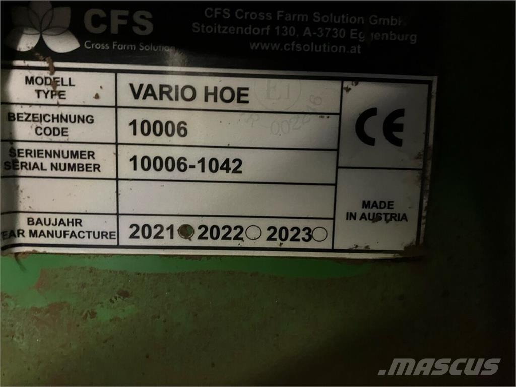  CFS VarioHoe Egyéb vetőgépek és tartozékok