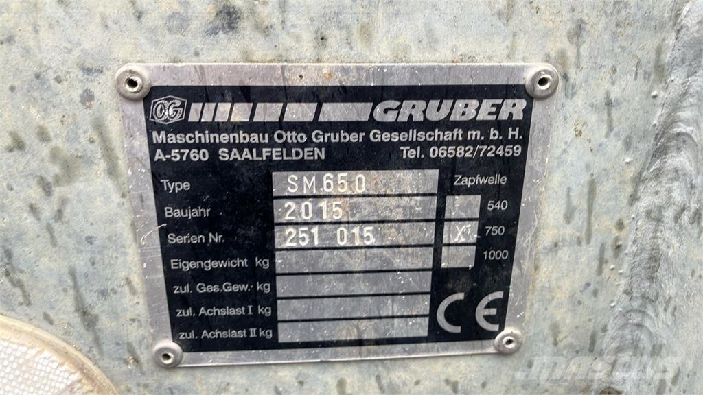 Gruber SM 650 Trágyaszóró