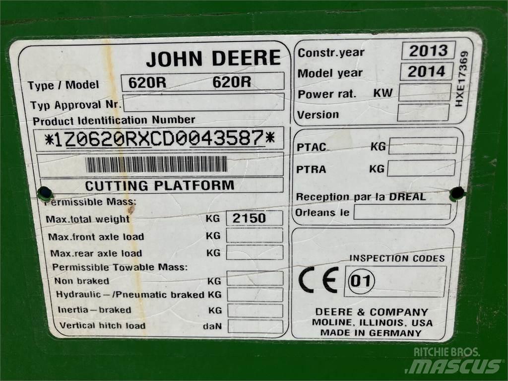 John Deere 620R Kombájn tartozékok