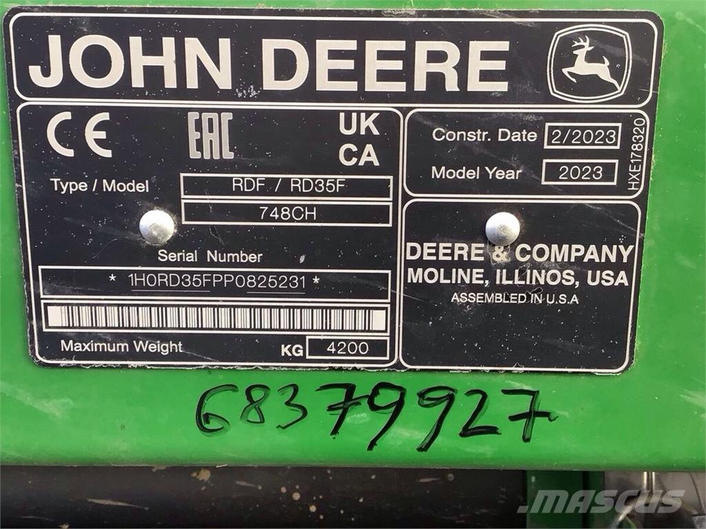 John Deere S 780 Kombájnok