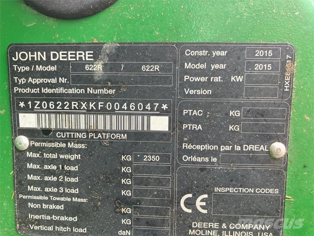 John Deere W660 HM Kombájnok