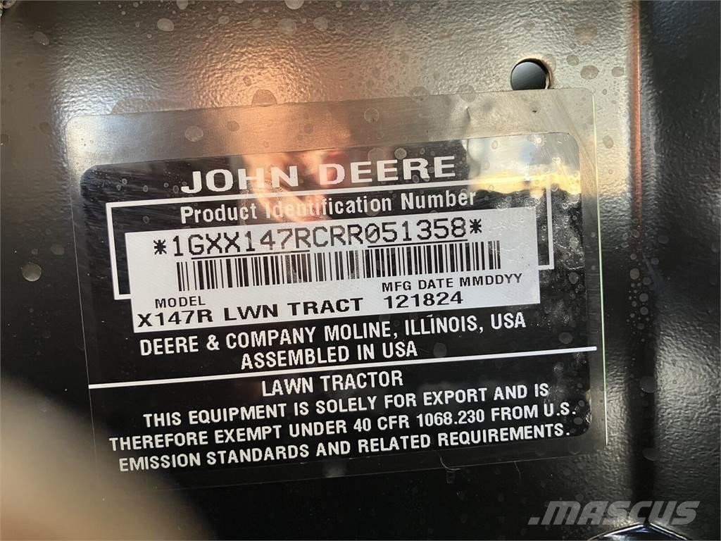 John Deere X 147R Egyéb kommunális gépek