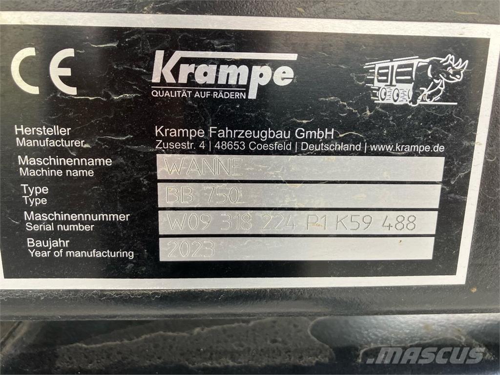 Krampe BigBody 750 Billenő Mezőgazdasági pótkocsik