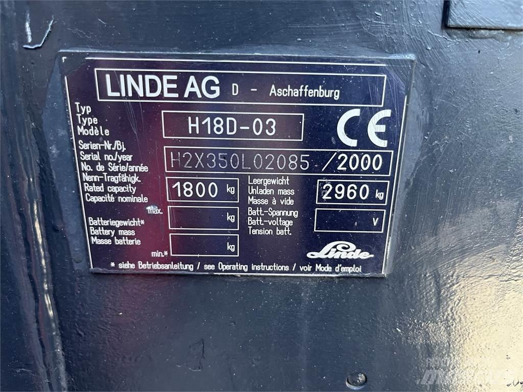 Linde H 18 D Targoncák-Egyéb