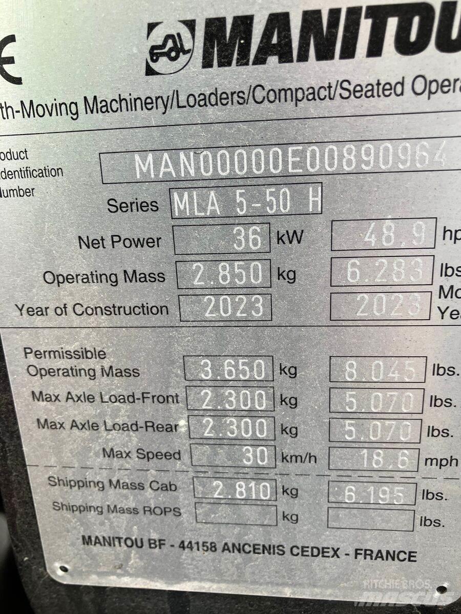 Manitou MLA 5-50 Homlokrakodók és kotrók