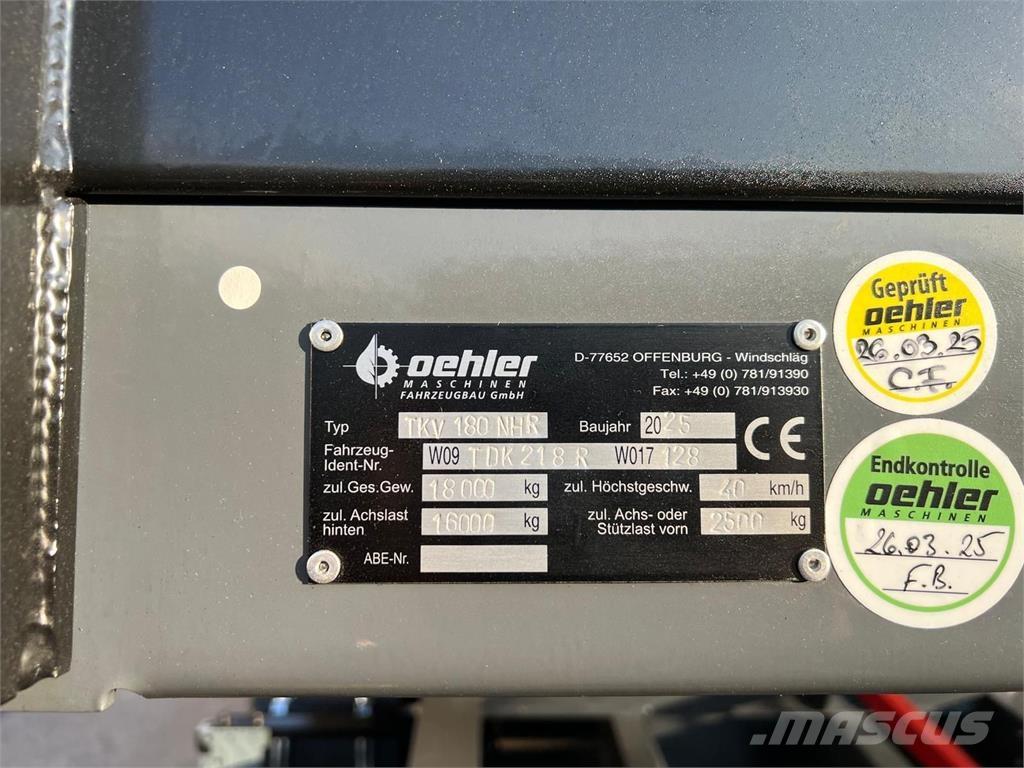 Oehler TDK 180 Billenő Mezőgazdasági pótkocsik
