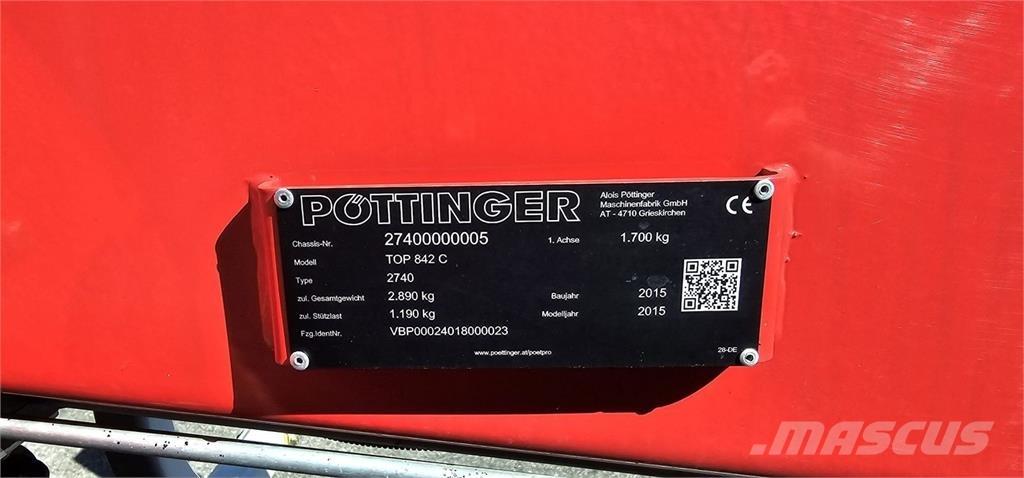 Pöttinger TOP 842C Rendkészítő Kombájnok