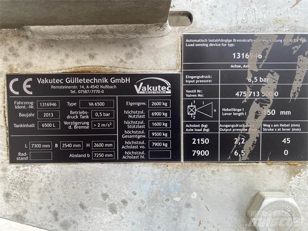  Vakutec VA 6500 Poranyag tartályos