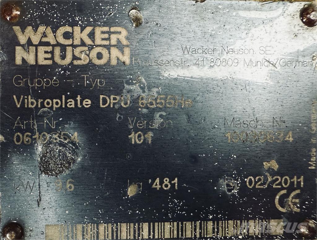 Wacker DPU 6055 Építőipar - Egyebek
