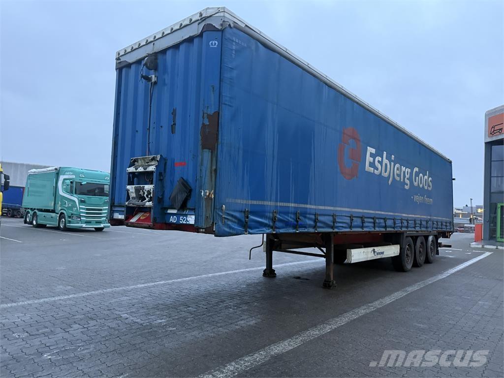 Krone 34 pl. Elhúzható ponyvás félpótkocsik