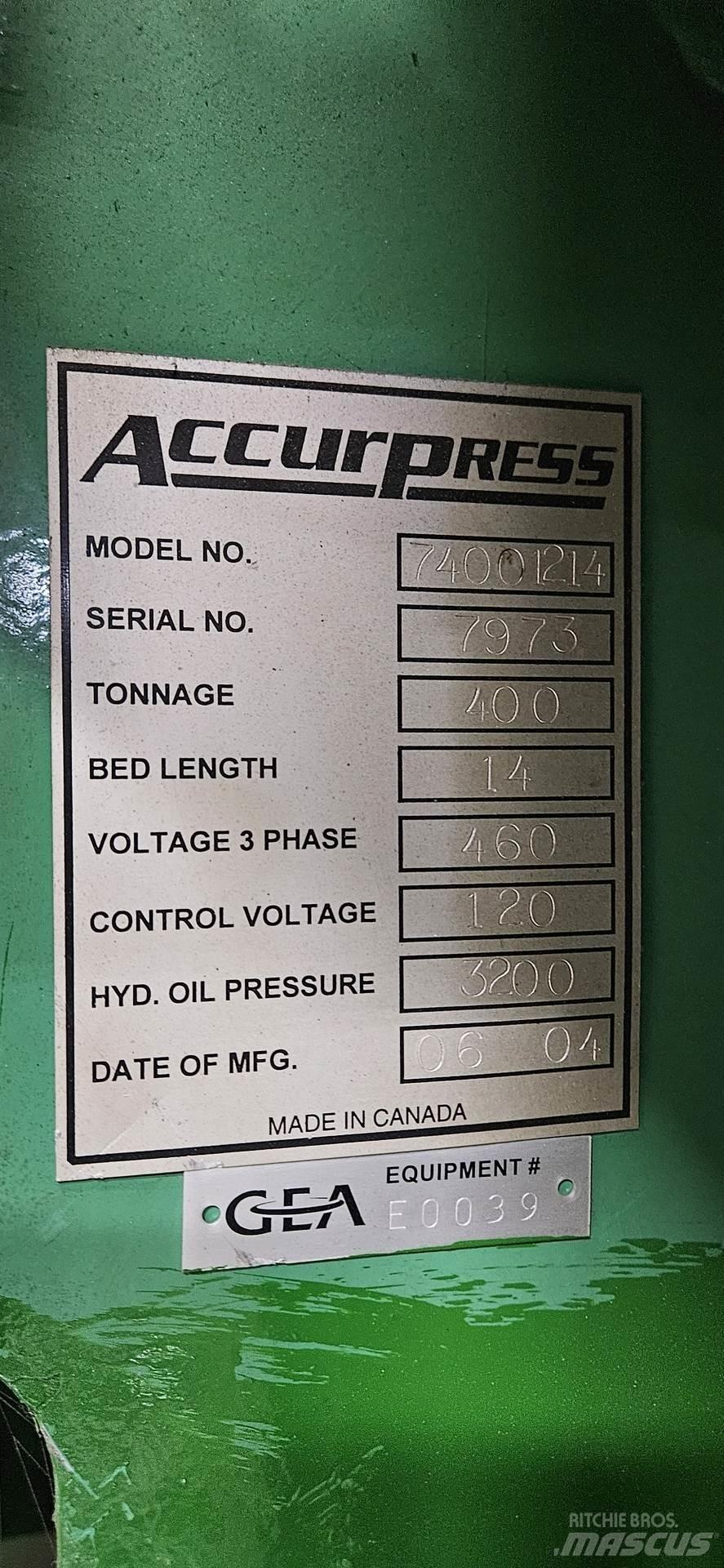  ACCURPRESS 74001214 Építőipar - Egyebek