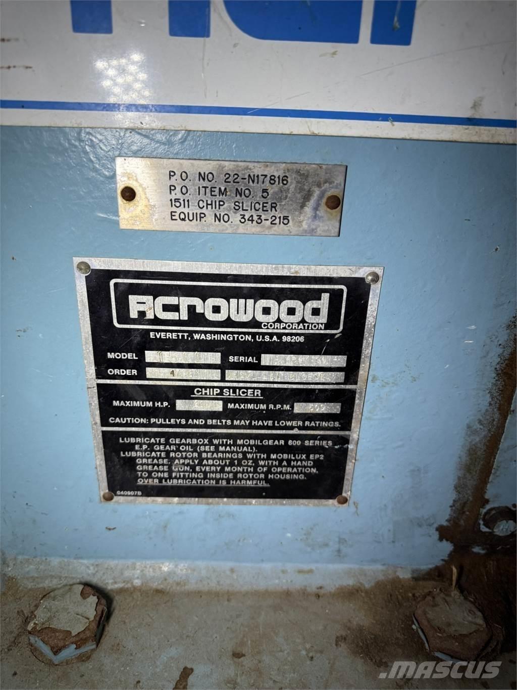  ACROWOOD 1511 Fa aprítók