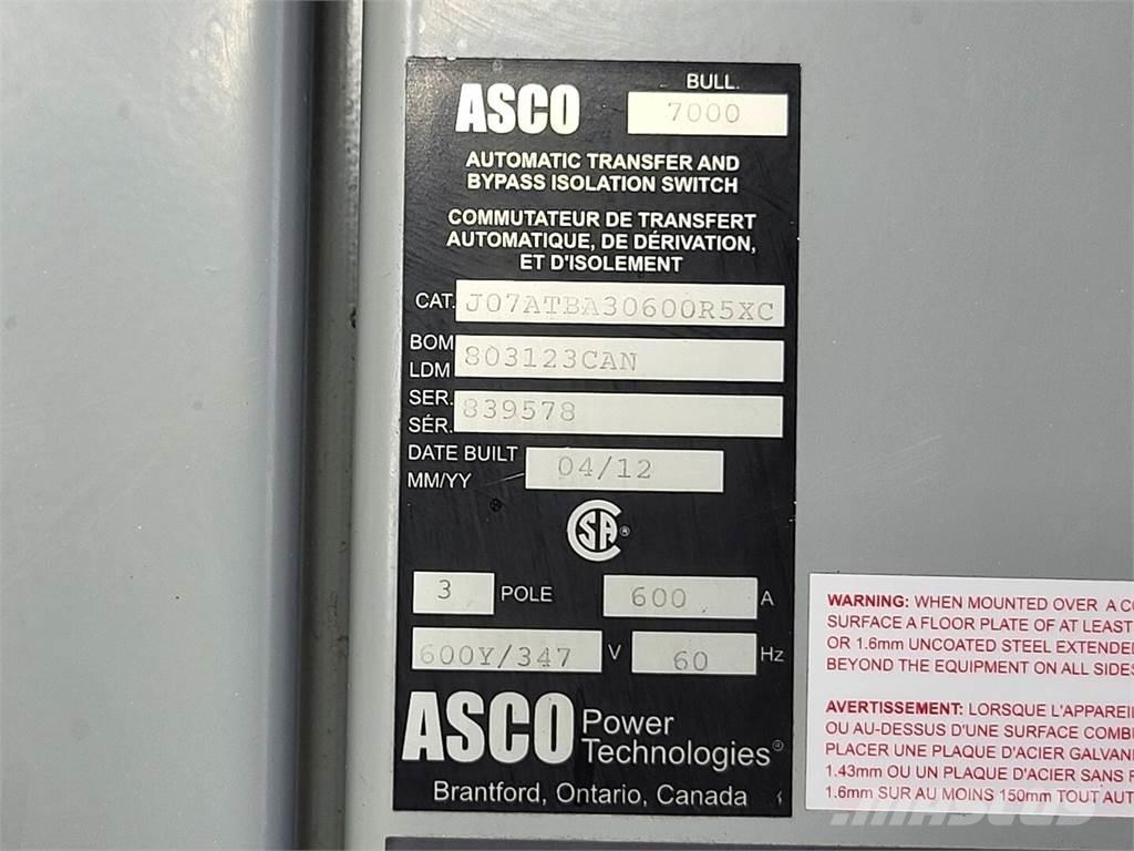 Asco J07ATBA30600R5XC Építőipar - Egyebek