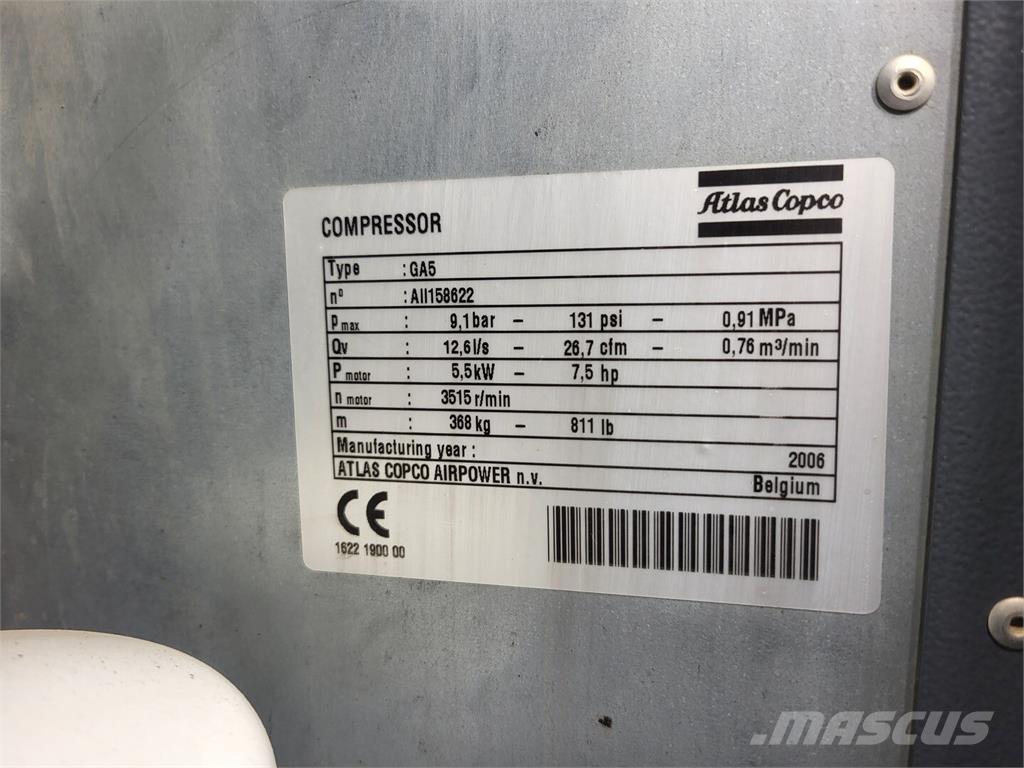 Atlas Copco GA5 Kompresszorok