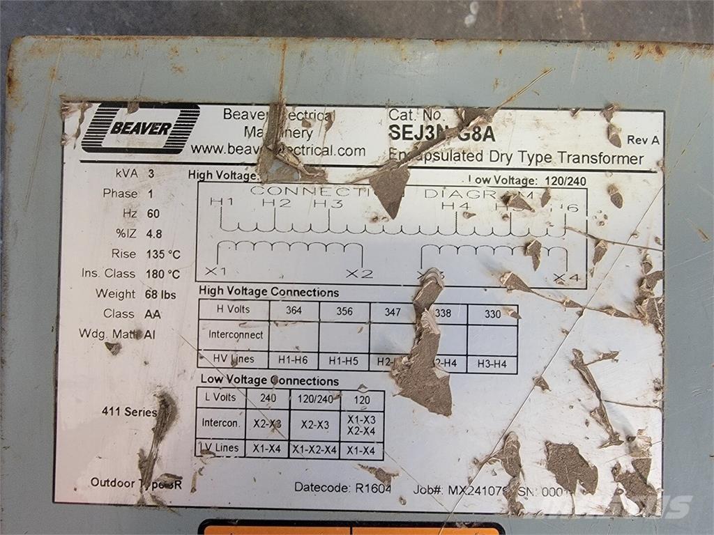  BEAVER SEJ3NG8A Építőipar - Egyebek