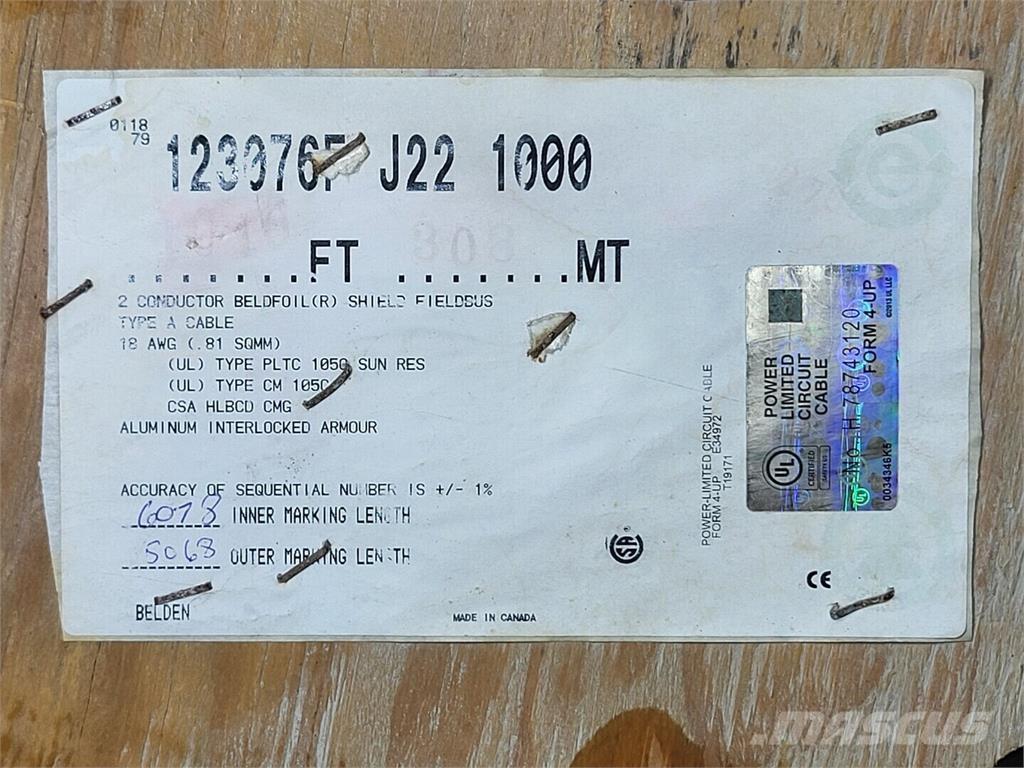  BELDEN 123076F Építőipar - Egyebek